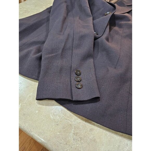 NWT‎ Women's Doncaster 100% Wool Blazer Jacket Lined Brown Size 14 - Picture 8 of 8